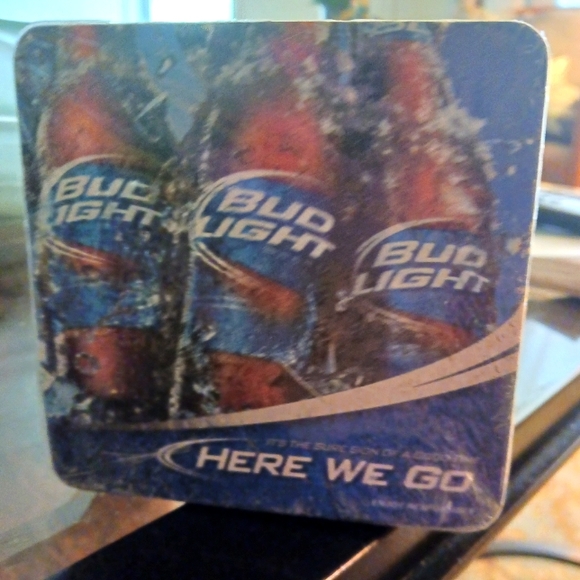 Vintage Bud Light coasters Full sleeve 120ct New old stock Double sided graphics - Picture 1 of 6